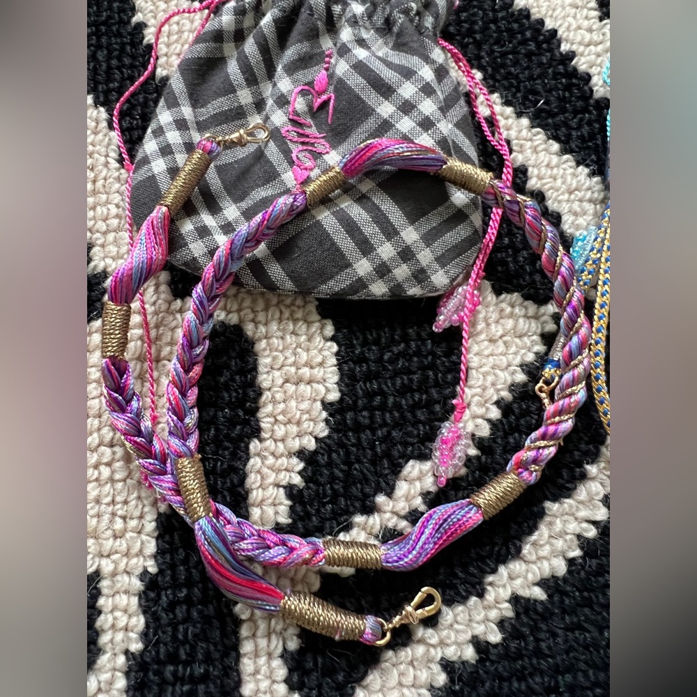 Marie Lichtenberg Purple Rathi cord 37 cm - Picture 7 of 7